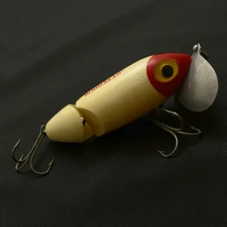 Fred Arbogast Jitterbug Jointed, 14g Testa Rossa, Esca Topwater #23869