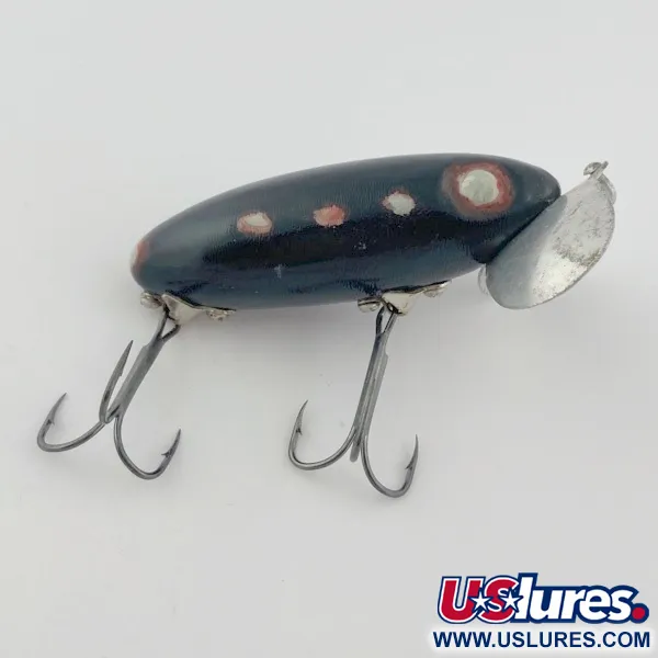 Fred Arbogast Jitterbug Early Bug Eye, 1/2oz Nero, Esca Topwater #23870