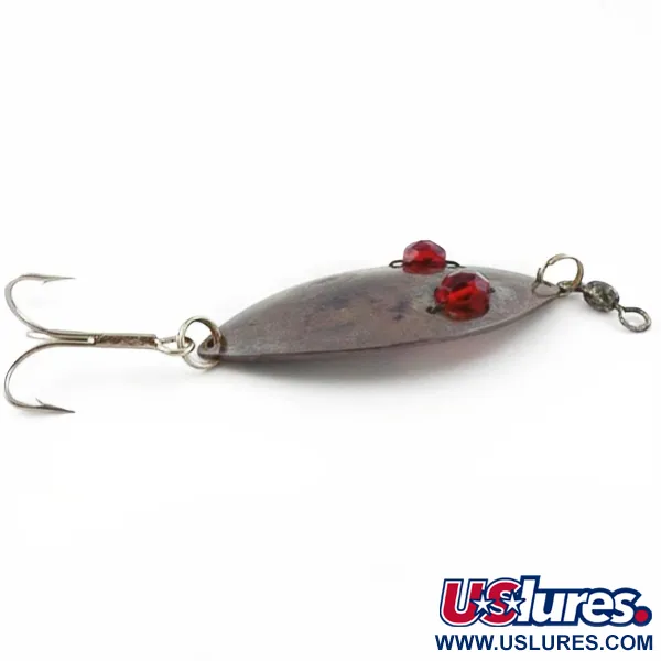 Hofschneider Red Eye Wiggler, 25g bronzo, cucchiaino ondulante #23913