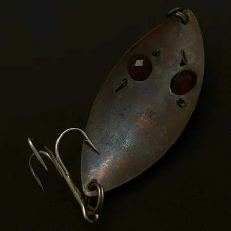 Hofschneider Red Eye Wiggler, 25g bronzo, cucchiaino ondulante #23913