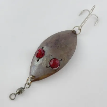 Hofschneider Red Eye Wiggler, 25g bronzo, cucchiaino ondulante #23913