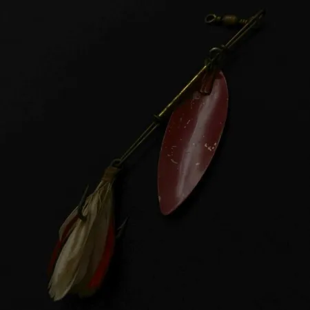 4 Bros 4 Brothers Willow Leaf, 14g Nichel/Rosso, Cucchiaino Rotante #23937