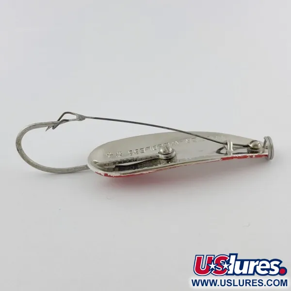 Master Weedless Lotta Junior, 12g, Rosso e Bianco, Cucchiaino Ondulante #23969