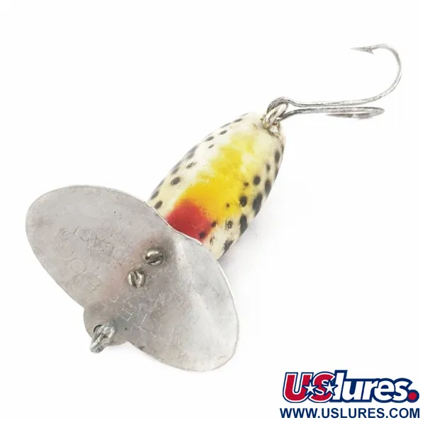 Fred Arbogast Jitterbug, 4g, Crema a Macchie Nere, Esca Topwater #23993