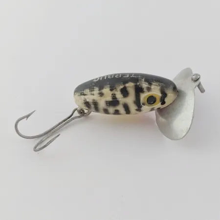 Fred Arbogast Jitterbug, 4g, Crema a Macchie Nere, Esca Topwater #23993