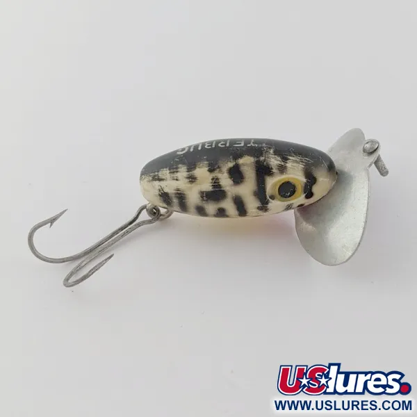 Fred Arbogast Jitterbug, 4g, Crema a Macchie Nere, Esca Topwater #23993
