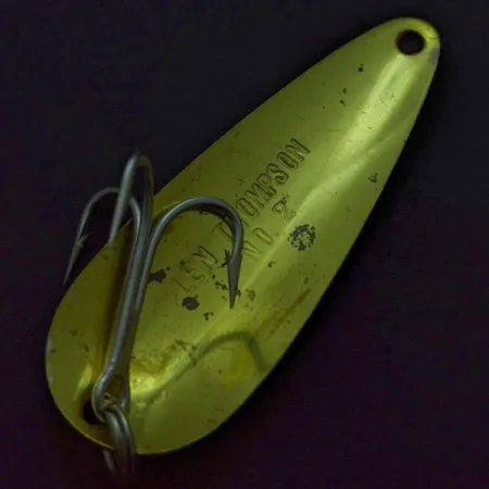 Len Thompson #2, 28g Rosso/Oro, Cucchiaino Ondulante #24014