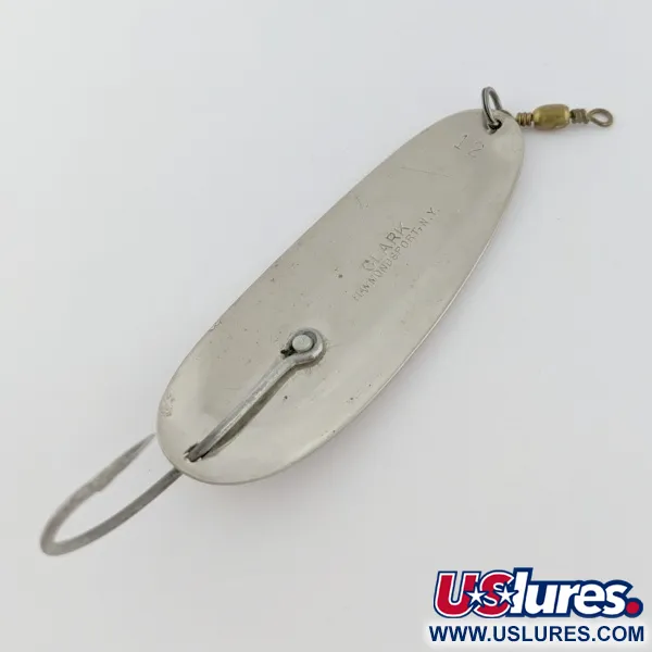Clark Specialty Corp Hammondsport NY, Argento, 17g, Cucchiaino Ondulante #24019