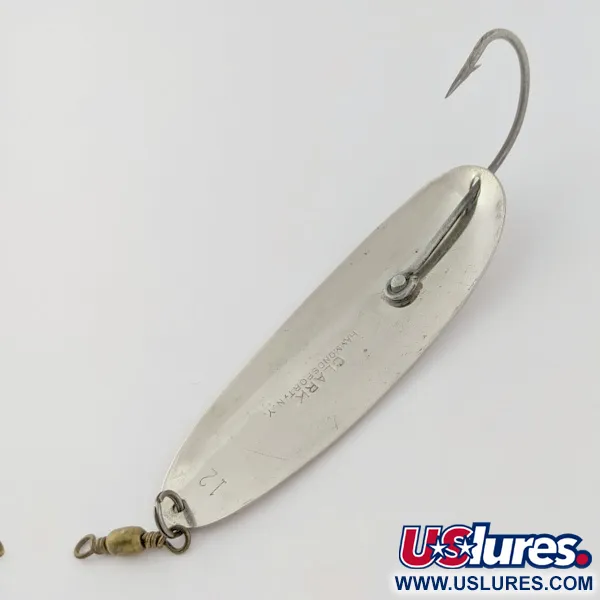 Clark Specialty Corp Hammondsport NY, Argento, 17g, Cucchiaino Ondulante #24019