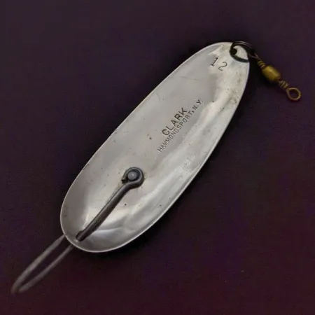 Clark Specialty Corp Hammondsport NY, Argento, 17g, Cucchiaino Ondulante #24019