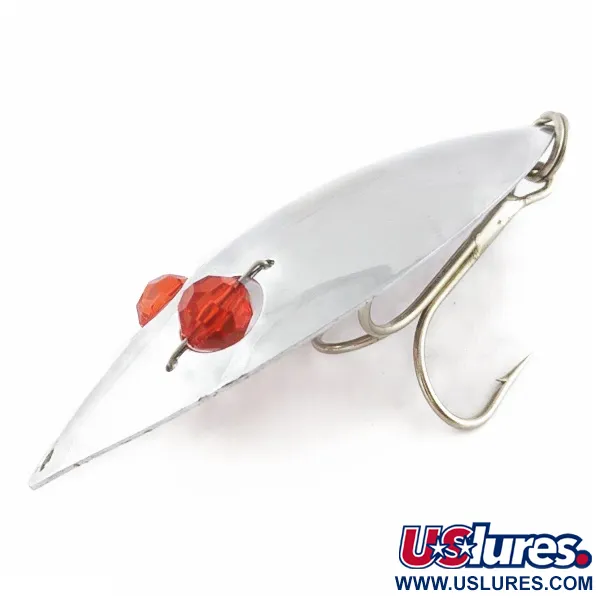 Herter's Glass Eye Spoon, 60g nichel/occhi rossi, ondulante vintage #24036