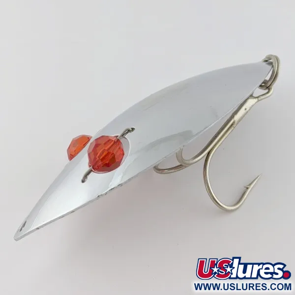 Herter's Glass Eye Spoon, 60g nichel/occhi rossi, ondulante vintage #24036