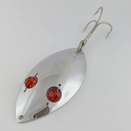 Herter's Glass Eye Spoon, 60g nichel/occhi rossi, ondulante vintage #24036