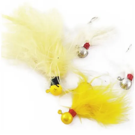 Creme Mini Jigs, Giallo e Bianco, 3,5g, Esche Jig #24038