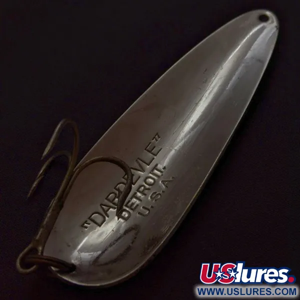 Eppinger Dardevle Detroit, 1oz Black Devle, Ondulante Vintage #24040