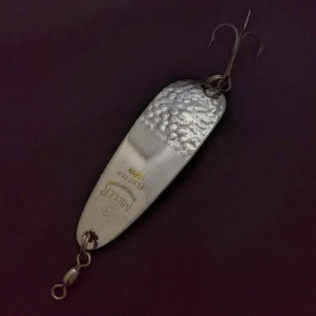 Miller Flutter Spin 3 Ondulante, Argento, 1/2oz, Martellato, #24041