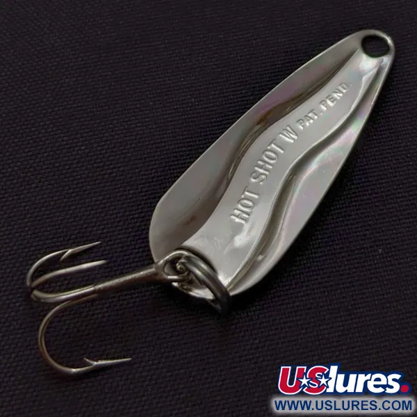 Luhr Jensen Hot Shot W, 1,3g, Nickel, Cucchiaino Ondulante #24061