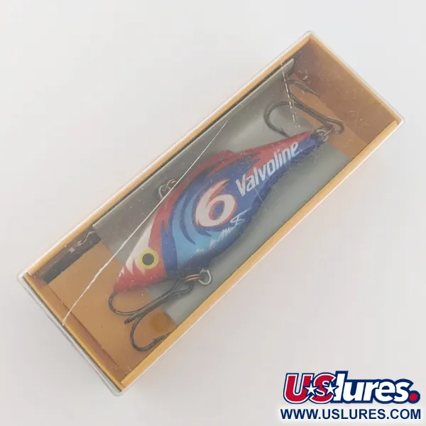 Rapala Rattl'n RAP 07 Valvoline, 16g, Rosso e Blu, Esca Lipless #24079
