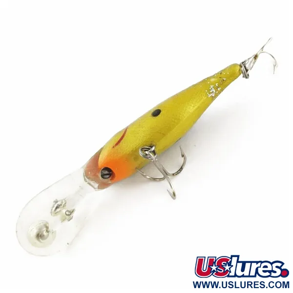 Rebel Double Deep Shad, 5g, Marrone/Giallo, Crankbait Deep Diver #24155