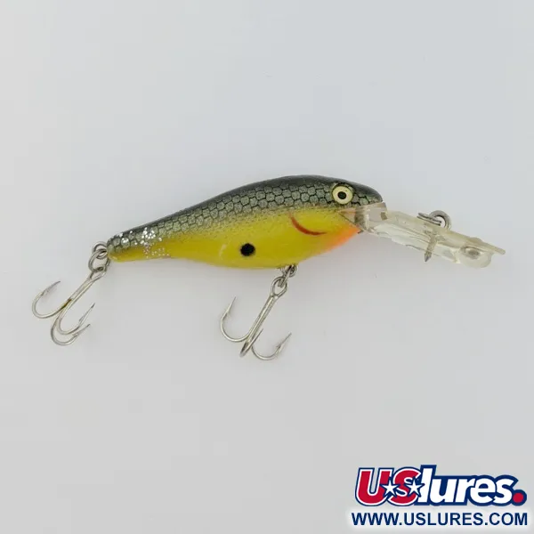 Rebel Double Deep Shad, 5g, Marrone/Giallo, Crankbait Deep Diver #24155