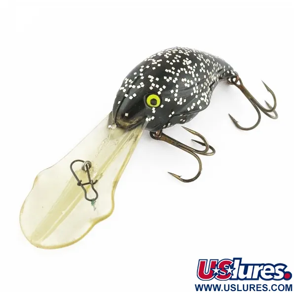 Luhr Jensen Hot Lips Express, Black Glitter, 11g, Crankbait Deep Diver #24157