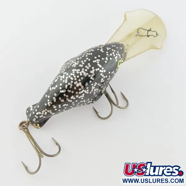 Luhr Jensen Hot Lips Express, Black Glitter, 11g, Crankbait Deep Diver #24157