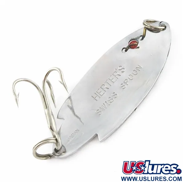 Herter's Swiss Spoon, 7g Nichel/Occhi Rossi, Ondulante #24161