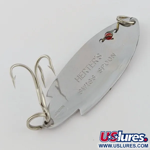 Herter's Swiss Spoon, 7g Nichel/Occhi Rossi, Ondulante #24161