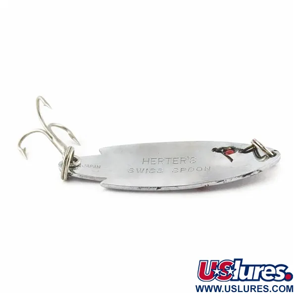 Herter's Swiss Spoon, 7g Nichel/Occhi Rossi, Ondulante #24161