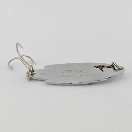 Herter's Swiss Spoon, 7g Nichel/Occhi Rossi, Ondulante #24161