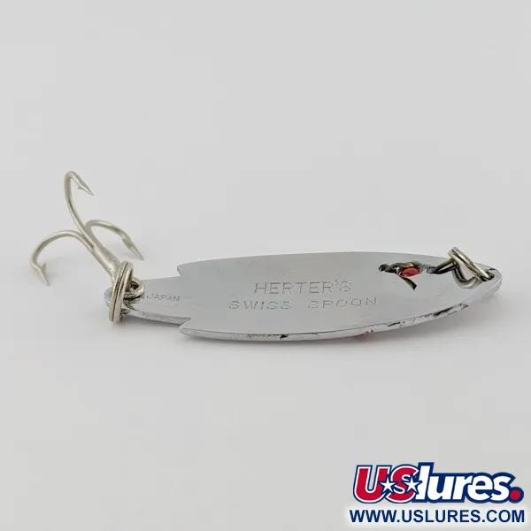 Herter's Swiss Spoon, 7g Nichel/Occhi Rossi, Ondulante #24161