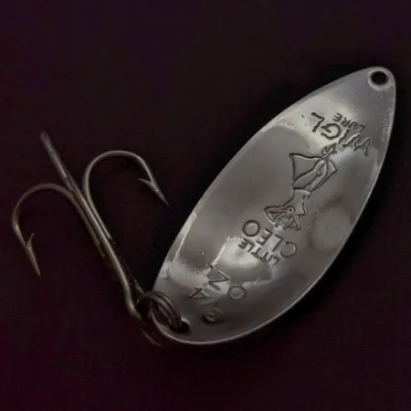 Little Cleo (Hula Girl), Nichel/Blu, 21g, Cucchiaino Ondulante #24174