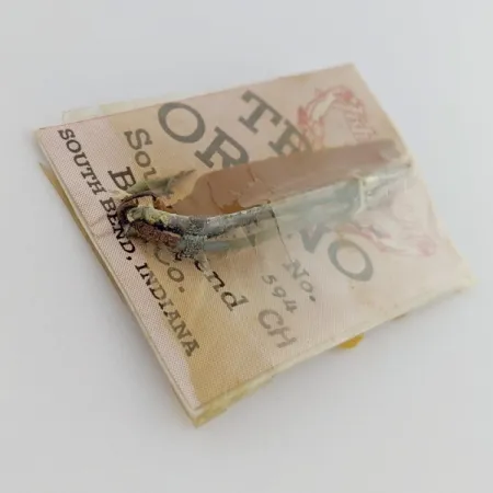 South Bend Trix-Oreno 594, argento/rosso 2g, ondulante per canna da mosca #24177