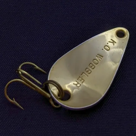 Acme K.O. Wobbler, 3,5g Bianco/Nero/Oro, Cucchiaino Ondulante #24191