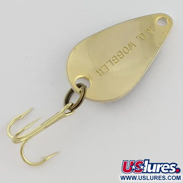 Acme K.O. Wobbler, 3,5g Bianco/Nero/Oro, Cucchiaino Ondulante #24191