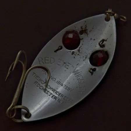 Hofschneider Red Eye Wiggler, 25g Nichel/Rosso, Ondulante #24196