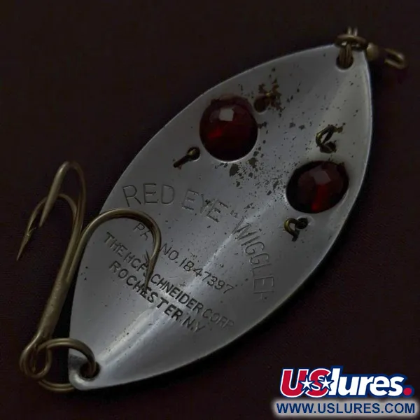 Hofschneider Red Eye Wiggler, 25g Nichel/Rosso, Ondulante #24196