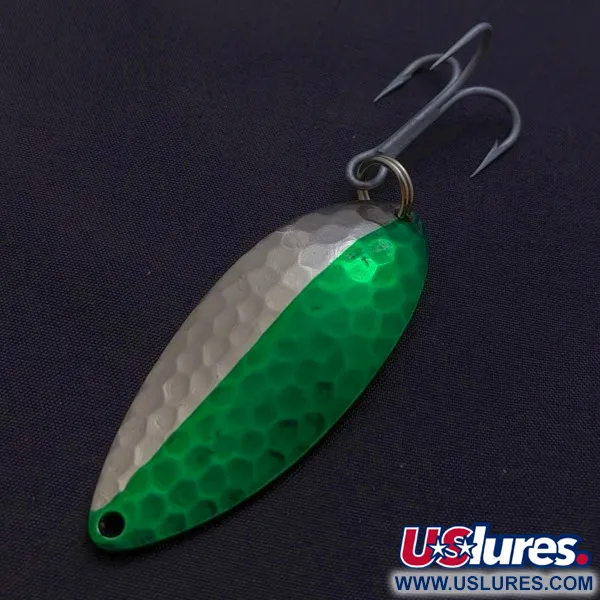 Eppinger Dardevle Devle Dog, 21 g Nichel/Verde, Cucchiaino Ondulante #24199