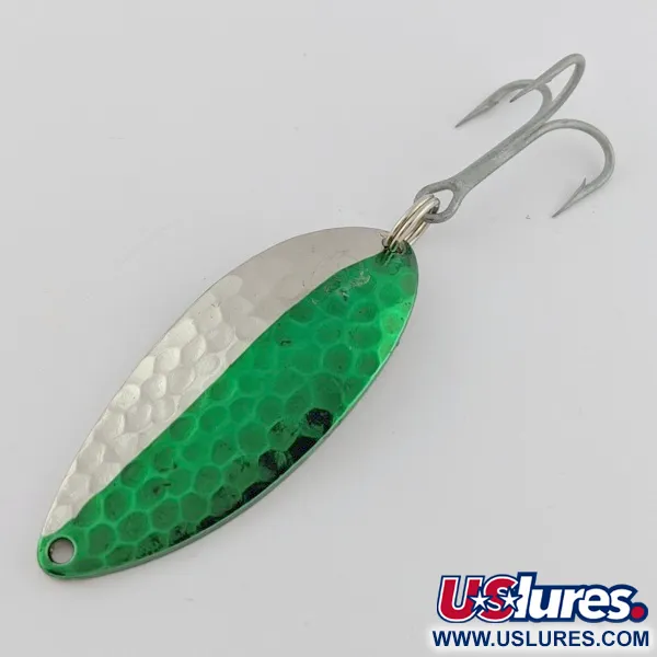 Eppinger Dardevle Devle Dog, 21 g Nichel/Verde, Cucchiaino Ondulante #24199