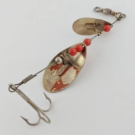 Weller June-Bug, 8g argento/oro, cucchiaino rotante vintage #24206