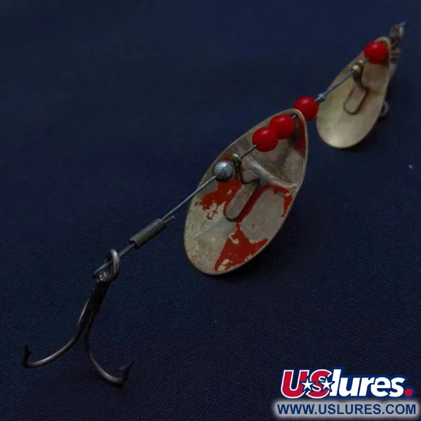 Weller June-Bug, 8g argento/oro, cucchiaino rotante vintage #24206