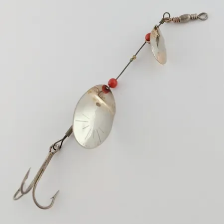 Weller June-Bug, 8g argento/oro, cucchiaino rotante vintage #24206