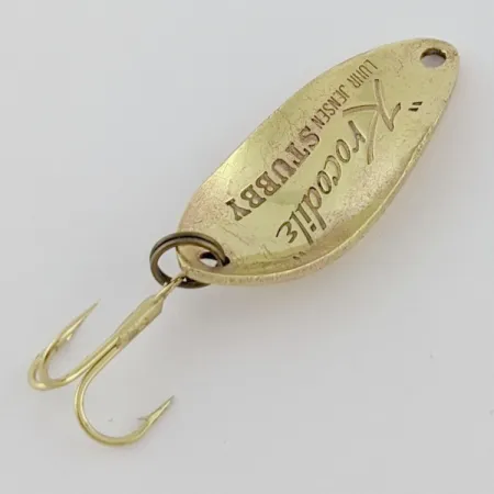 Luhr Jensen Lil' Kroc (Krocodile Stubby), 4,5g, Ottone, Cucchiaino Ondulante #24208