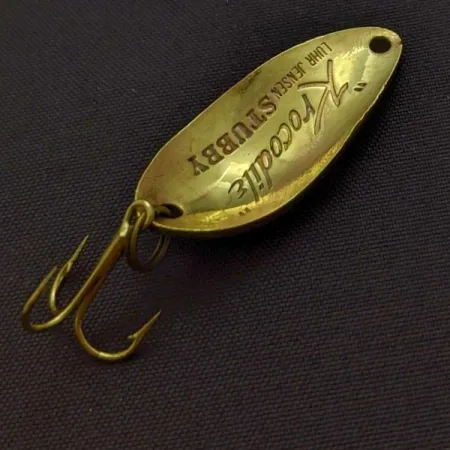 Luhr Jensen Lil' Kroc (Krocodile Stubby), 4,5g, Ottone, Cucchiaino Ondulante #24208