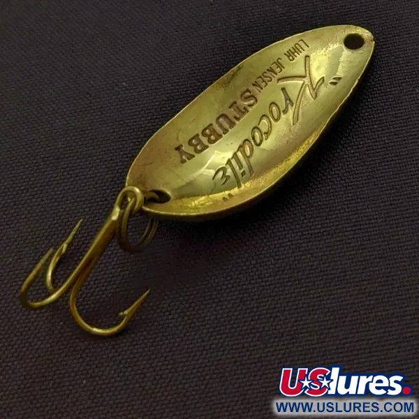 Luhr Jensen Lil' Kroc (Krocodile Stubby), 4,5g, Ottone, Cucchiaino Ondulante #24208