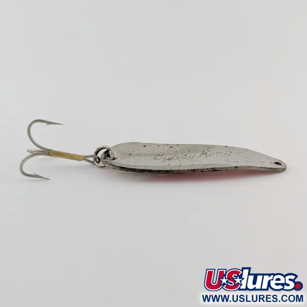 Weber Gypsy King 0, 11g Nichel Rosso-Bianco, Cucchiaino Ondulante #24209