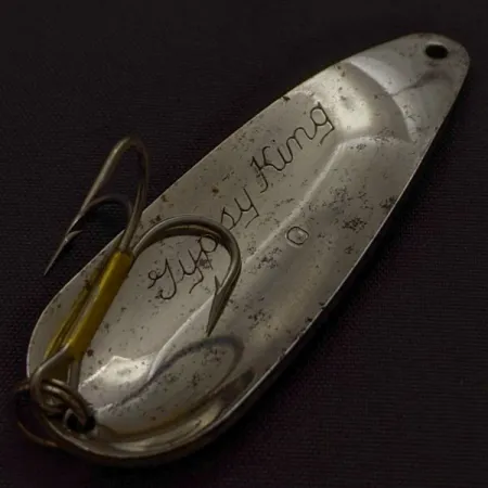 Weber Gypsy King 0, 11g Nichel Rosso-Bianco, Cucchiaino Ondulante #24209