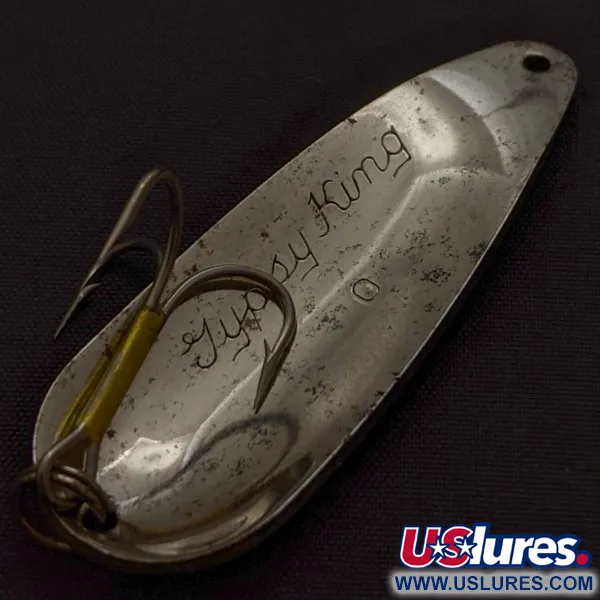 Weber Gypsy King 0, 11g Nichel Rosso-Bianco, Cucchiaino Ondulante #24209