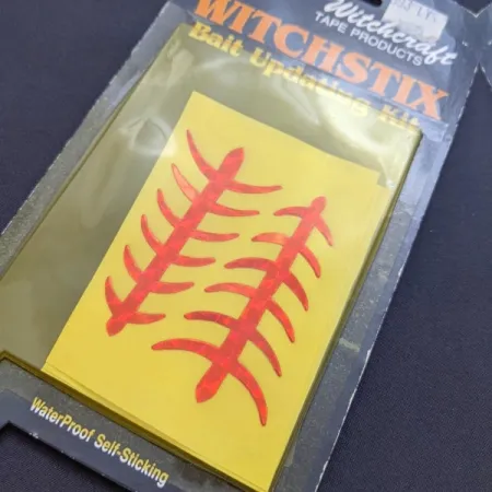 Witchcraft Witchstix Bait Update Kit, Olografico Rosso Impermeabile, Adesivi per Esche #24256