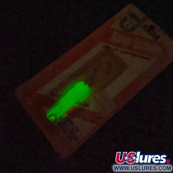 Luhr Jensen Alpena Diamond, 4g, Glo-Flo Green stripe, Cucchiaino #24265